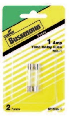 Bussmann Fuse, Glass Tube, Mdl, 30 Amp, Time-Delay, Pack of 2, With Blister Packaging – BP/MDL-30