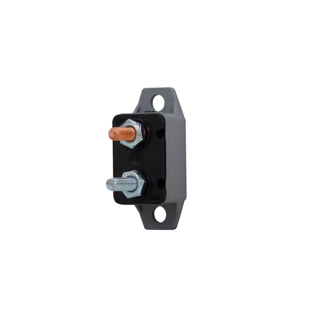 Bussmann Circuit Breaker, Type III, 50 Amp/ 28 Volt DC, 10 to 32 Studs 0.69 Inch Centers, Manual Reset – CB123-50HB