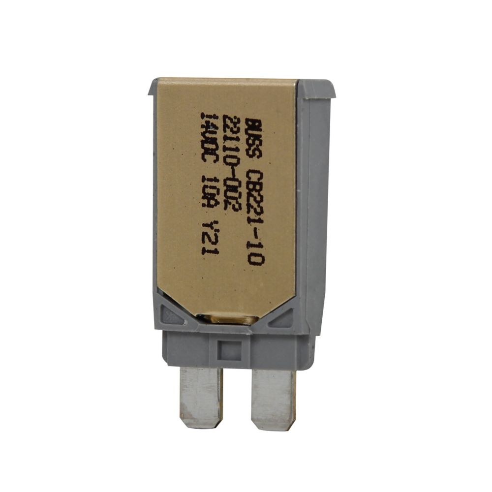 Bussmann Circuit Breaker, Type I, 30 Amp/ 14 Volt DC, Atc Footprint, Automatic Reset, Single, Glass Tube Style, Thermoplastic Housing – CB221-30
