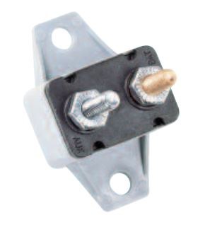 Bussmann Circuit Breaker, Type I, 40 Amp/ 14 Volt DC, 10 to 32 Stud Terminals, Automatic Reset, With Crosswise Bracket – CBP-40BA