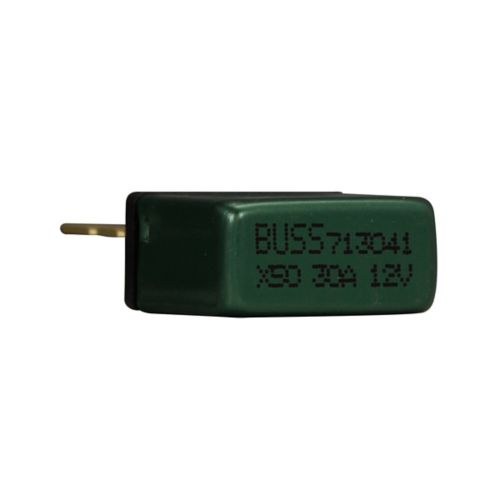 Bussmann Circuit Breaker, Type I, 30 Amp/ 12 Volt DC, For Atc Fuse Panel, Snap-Off Universal Blades, Automatic Reset, Green Color Code – UCB-30