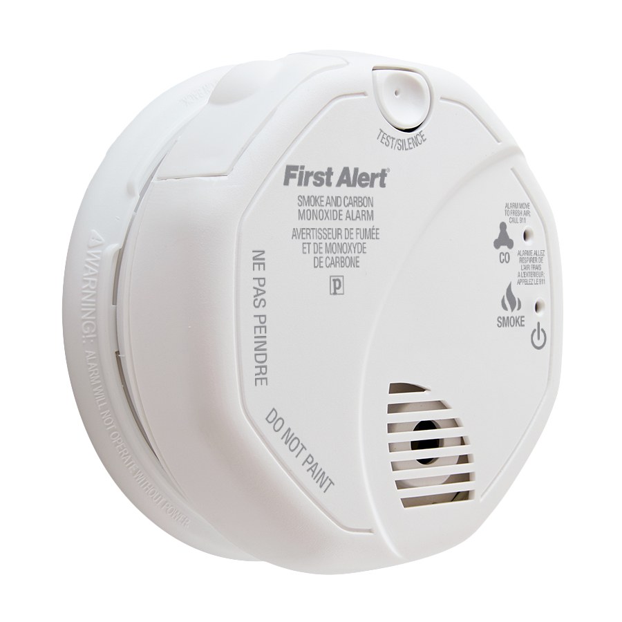 Brk Electron Smoke and Carbon Monoxide Detector, First Alert ®, Wall/ Ceiling Mounted, Alerts to Leak with Beeping, Without Digital Display – 1039339