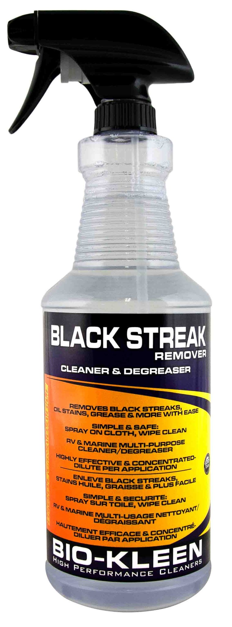 Bio-Kleen Black Streak Remover, Use to Remove Black Streaks/ Grease/ Scuff Marks/ Oil Stains, 32 Ounce Spray Bottle, Single – M00507