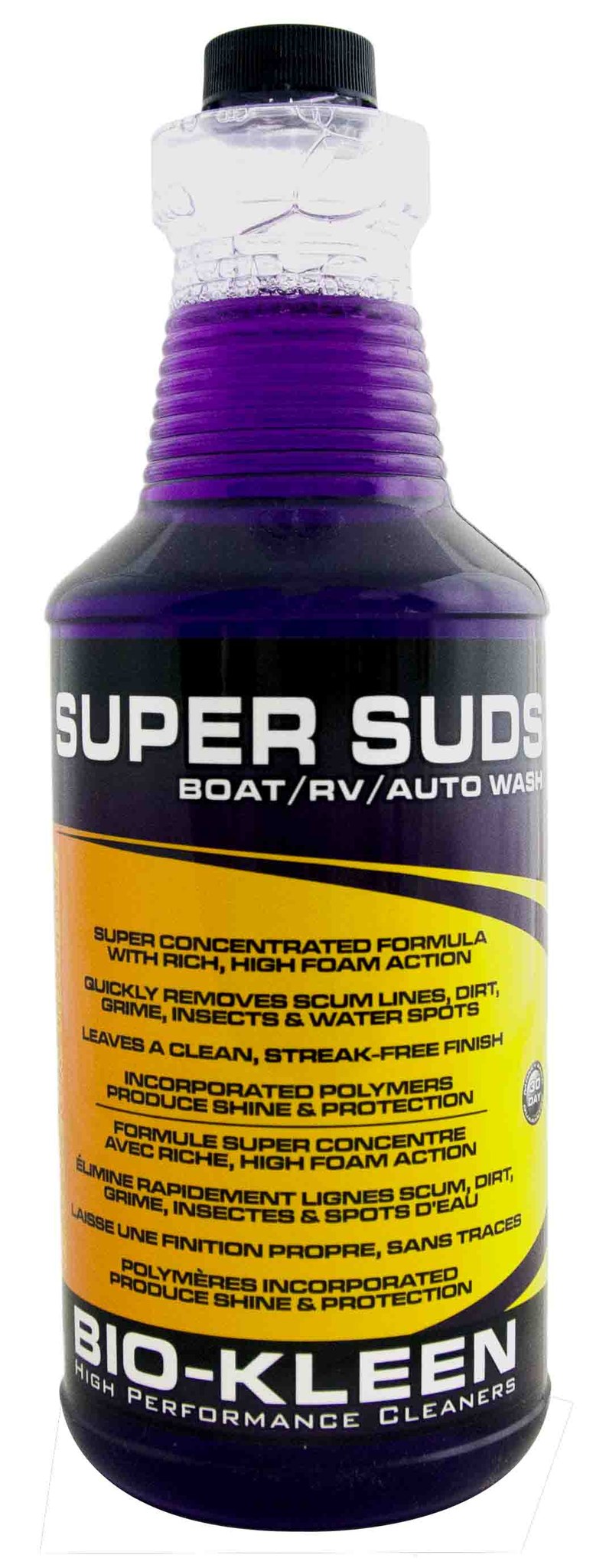 Bio-Kleen Car Wash, Super Suds ™, For Removing Scum Lines/ Dirt/ Grime/ Insects and Water Spots, 32 Ounce Bottle, Single – M01107