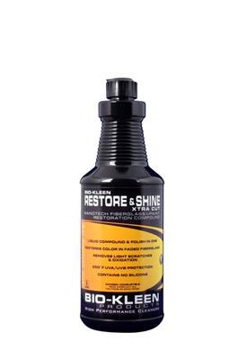 Bio-Kleen Polishing Compound, Restore & Shine Xtra Cut, Use to Remove Light Scratches/ Restore Surfaces/ Restores Color IN Faded Fiberglass – M02007