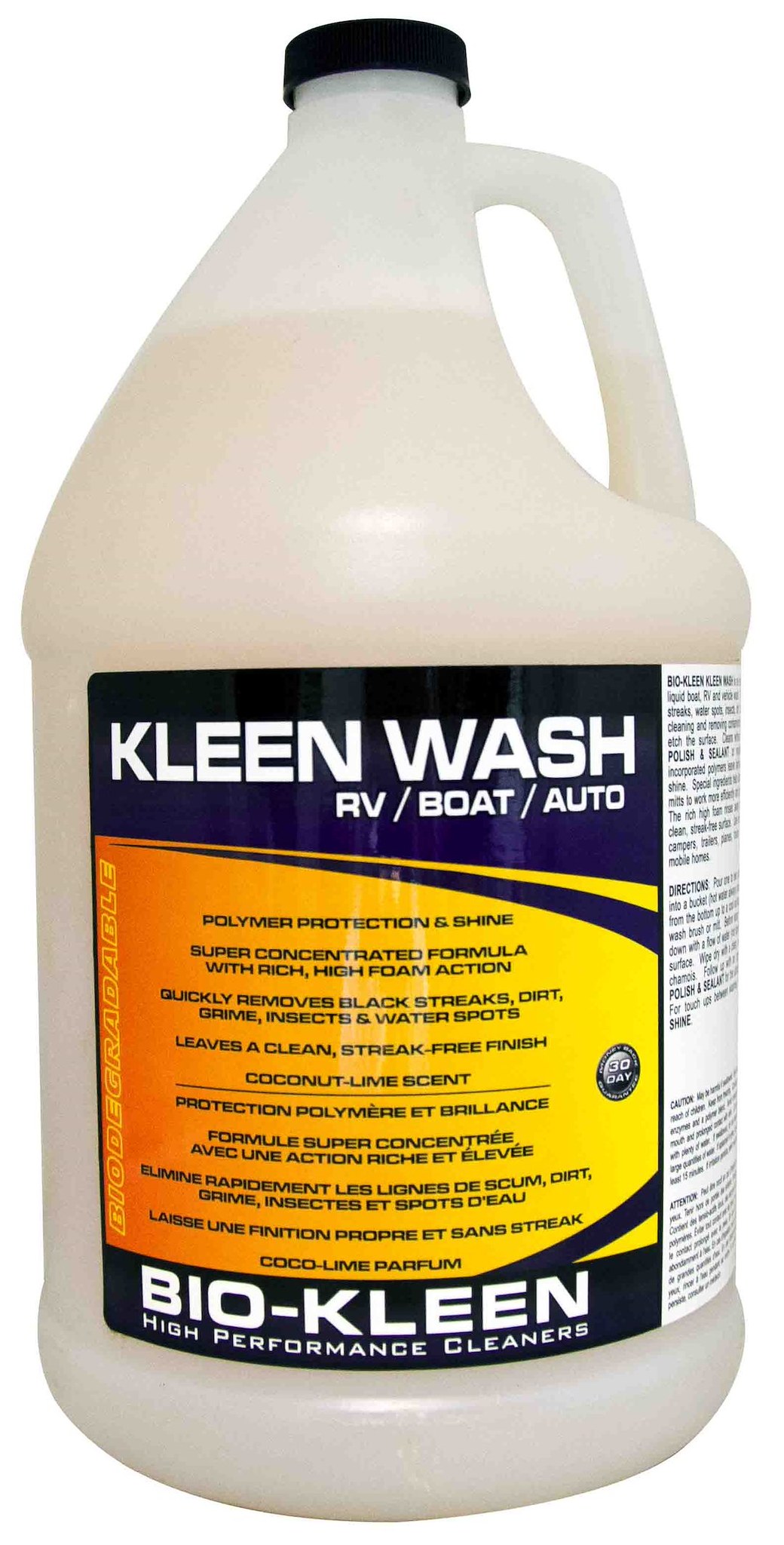 Bio-Kleen Car Wash, For Removing Black Streaks/ Water Spots/ Insects/ Dirt/ Dust/ Grime, 1 Gallon Jug, Single – M02509