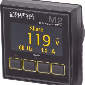 Blue Sea Systems Circuit Tester, M2, 55 Millimeter X 28 Millimeter Digital Display, 0 to 300 Amps, 0 to 45 Kilo Watts – 1838-BSS