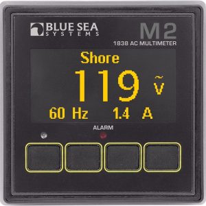 Blue Sea Systems Circuit Tester, M2, 55 Millimeter X 28 Millimeter Digital Display, 0 to 300 Amps, 0 to 45 Kilo Watts – 1838-BSS