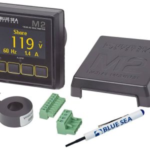 Blue Sea Systems Circuit Tester, M2, 55 Millimeter X 28 Millimeter Digital Display, 0 to 300 Amps, 0 to 45 Kilo Watts – 1838-BSS