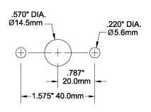 Blue Sea Systems Circuit Breaker, 40 Amps/ 32 Volts DC/ 120 Volts AC, Thermal Type, No 10-32 Stud Terminal – 2141-BSS