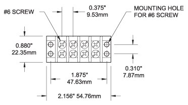 Blue Sea Systems Wire Terminal Block, 4 Circuit, 20 Amps, 300 Volts AC/DC, Screw Terminal, Black, Nickel Plated Brass Bus with Nylon Base – 2404-BSS