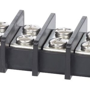 Blue Sea Systems Wire Terminal Block, 8 Circuit, 65 Amps, 600 Volts AC/DC, Screw Terminal, Black – 2608-BSS