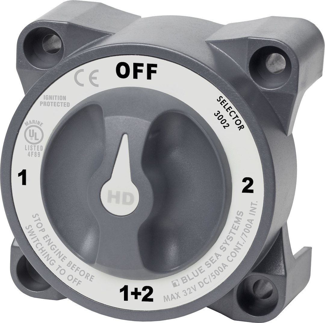 Blue Sea Systems Battery Selector Switch, HD Series – 3002-BSS