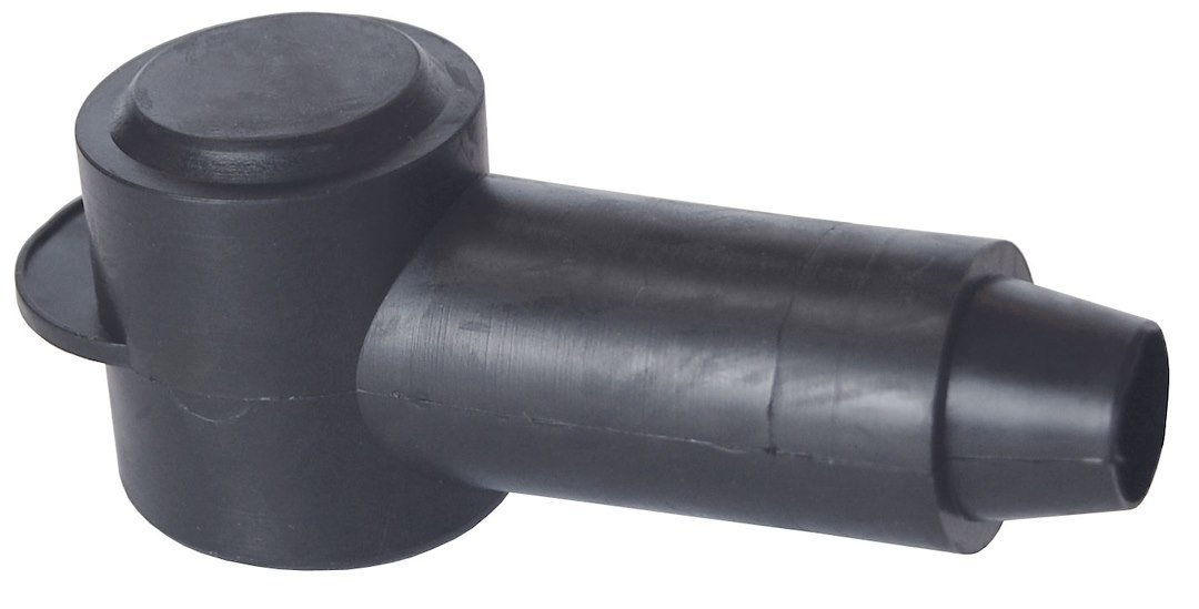 Blue Sea Systems Busbar Stud Cover, Use to Insulate Stud Type Connectors on Alternators/ Starters/ Windlasses, 0.7 to 0.3 Inch Stud, Black – 4011-BSS