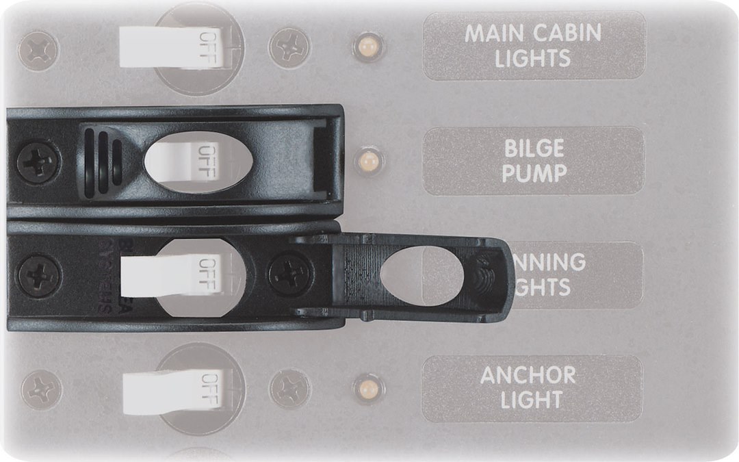 Blue Sea Systems Circuit Breaker Switch Guard, For A-Series Single Pole Toggle Circuit Breakers to Avoid Accidental Switching – 4100-BSS