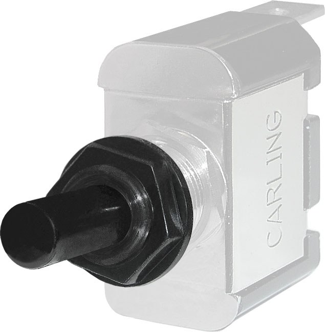 Blue Sea Systems Toggle Switch Cover, Weatherdeck ®, For Mounting on Weatherdeck Toggle Switch, 15/32 Inch-32 Uns Thread, Black – 4138-BSS