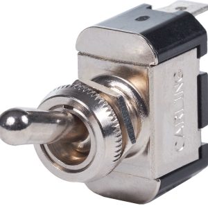 Blue Sea Systems Multi Purpose Switch, Weatherdeck ®, 15 Amps at 125 Volts AC/ 15 Amps at 12 Volts DC/ 10 Amps at 250 Volts AC – 4150-BSS