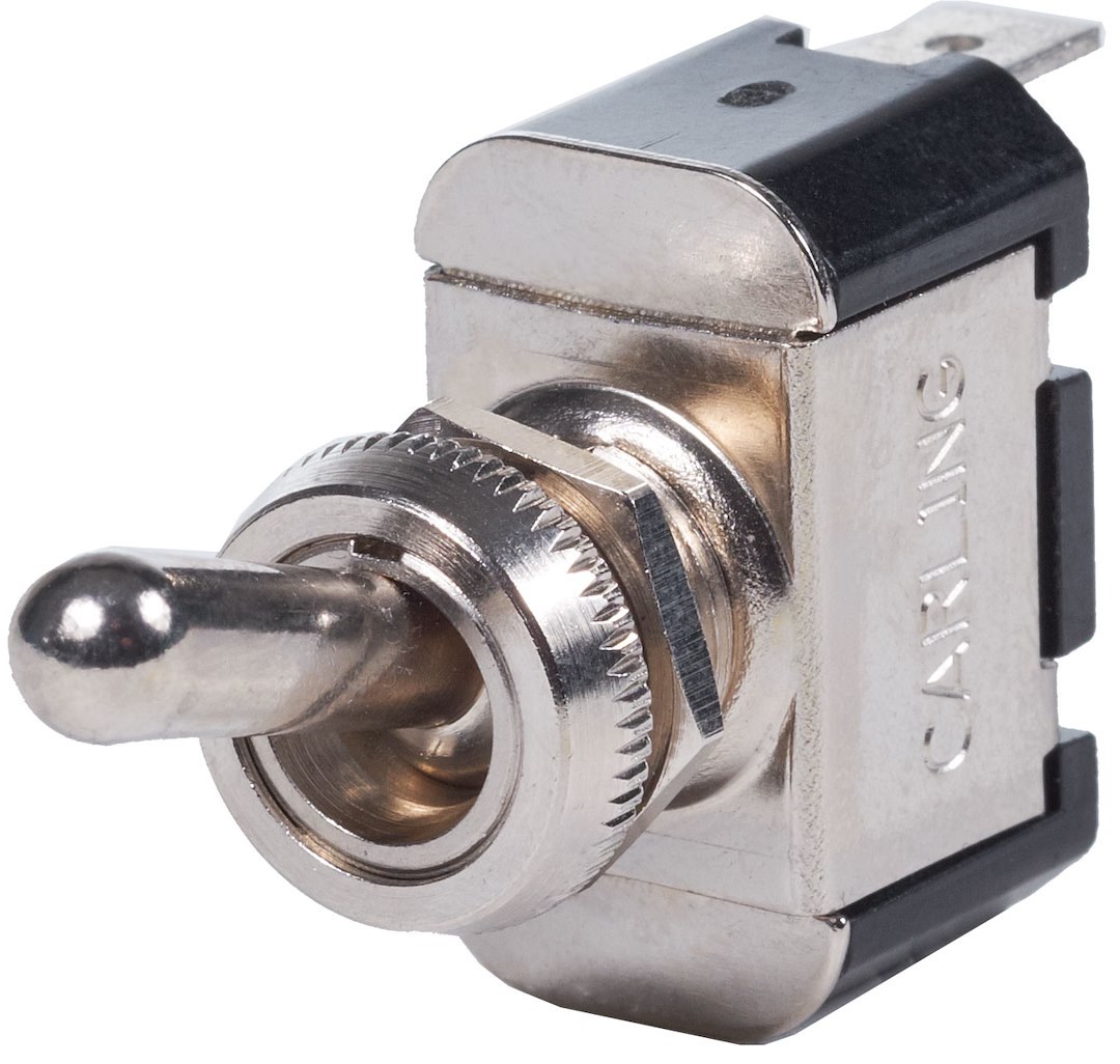 Blue Sea Systems Multi Purpose Switch, Weatherdeck ®, 15 Amps at 125 Volts AC/ 15 Amps at 12 Volts DC/ 10 Amps at 250 Volts AC – 4150-BSS