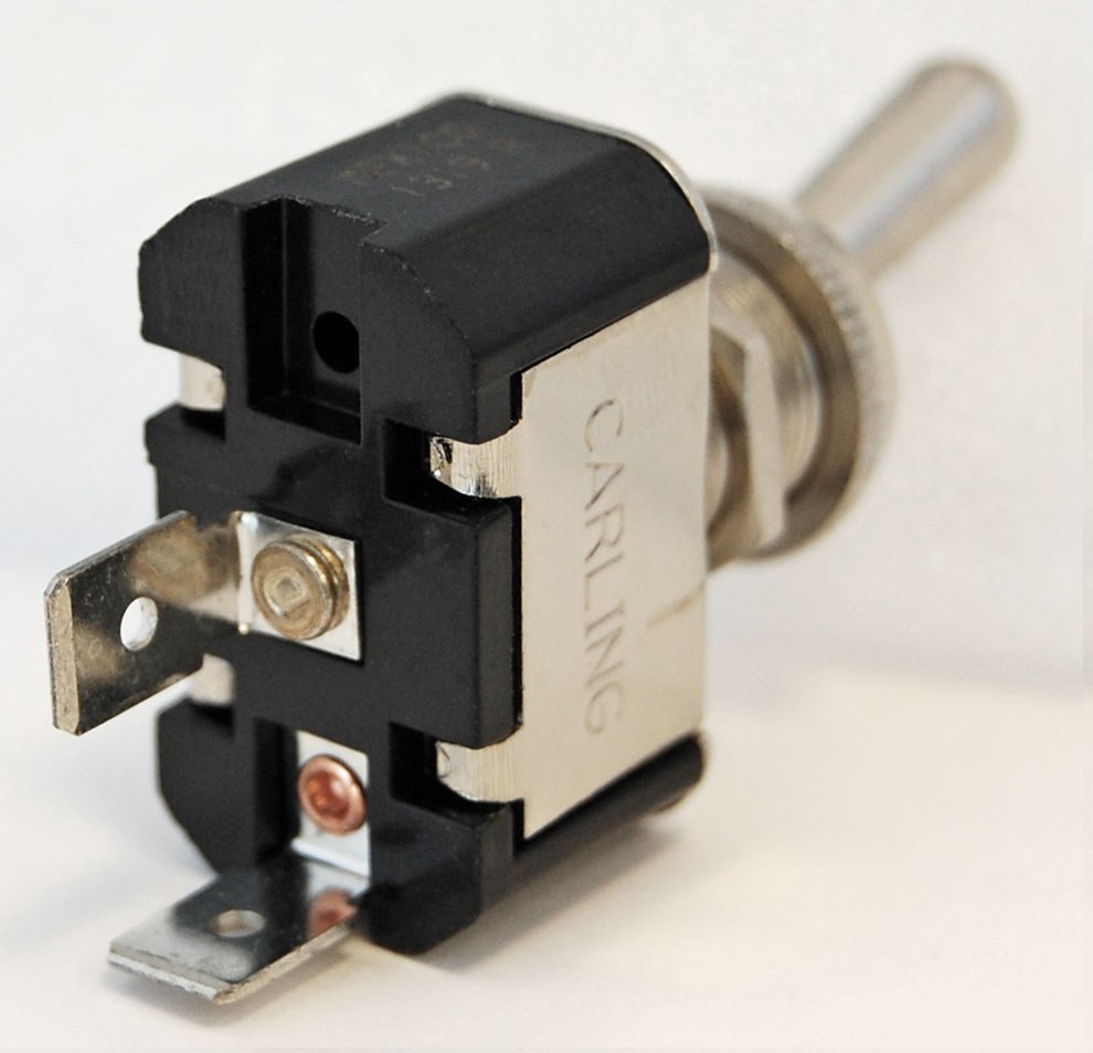 Blue Sea Systems Multi Purpose Switch, Weatherdeck ®, 15 Amps at 125 Volts AC/ 15 Amps at 12 Volts DC/ 10 Amps at 250 Volts AC – 4151-BSS