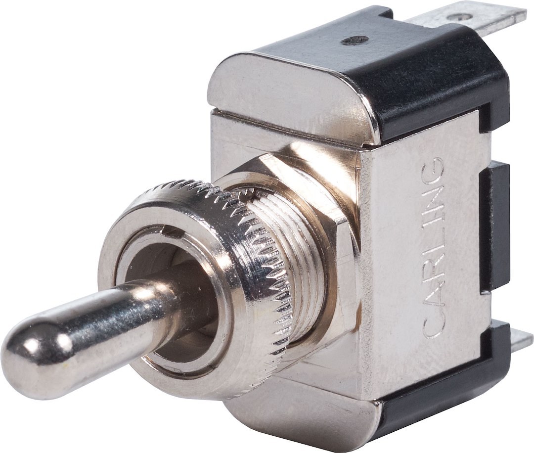 Blue Sea Systems Multi Purpose Switch, Weatherdeck ®, 15 Amps at 125 Volts AC/ 15 Amps at 12 Volts DC/ 10 Amps at 250 Volts AC – 4152-BSS
