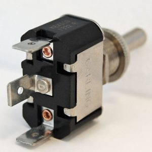 Blue Sea Systems Multi Purpose Switch, Weatherdeck ®, 15 Amps at 125 Volts AC/ 15 Amps at 12 Volts DC/ 10 Amps at 250 Volts AC – 4152-BSS