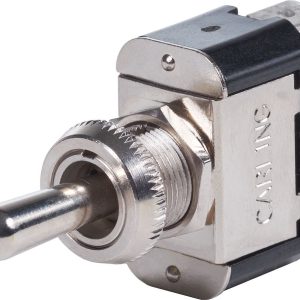 Blue Sea Systems Multi Purpose Switch, 15 Amps at 125 Volts AC/ 15 Amps at 12 Volts DC/ 10 Amps at 250 Volts AC, Toggle Switch – 4153-BSS