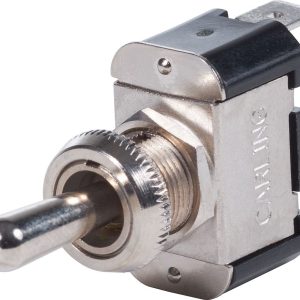 Blue Sea Systems Multi Purpose Switch, Weatherdeck ®, 15 Amps at 125 Volts AC/ 15 Amps at 12 Volts DC/ 10 Amps at 250 Volts AC – 4154-BSS