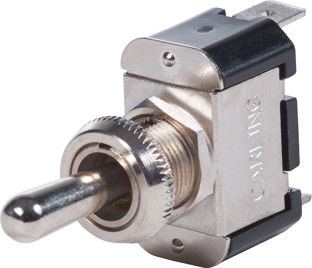 Blue Sea Systems Multi Purpose Switch, Weatherdeck ®, 15 Amps at 125 Volts AC/ 15 Amps at 12 Volts DC/ 10 Amps at 250 Volts AC – 4154-BSS