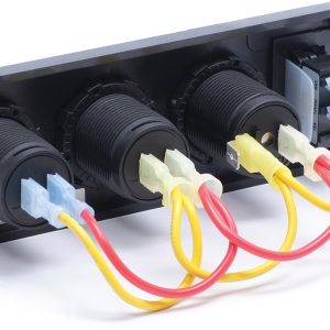 Blue Sea Systems Switch Panel, With 1 Rocker Switch, 1 Positions, 12 Volt DC, Polycarbonate/ ABS – 4365-BSS