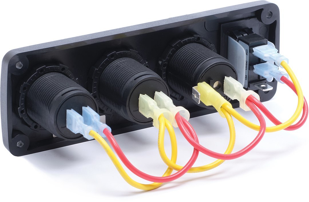 Blue Sea Systems Switch Panel, With 1 Rocker Switch, 1 Positions, 12 Volt DC, Polycarbonate/ ABS – 4365-BSS