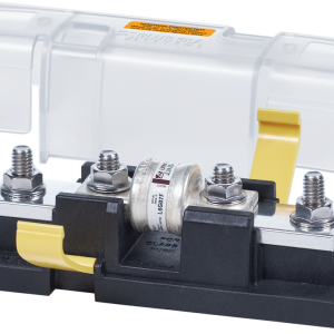Blue Sea Systems Fuse Block, 160 Volts DC, 200 Amps, Uses Class T Fuse, With Protective Cover – 5007100-BSS