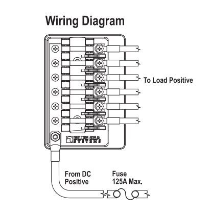 Blue Sea Systems Fuse Block, 32 Volts DC, 100 Amps Per Block/ 30 Amps Per Circuit, Uses Mdl/ Agc Fuse, With 6 Circuits/ Protective Cover – 5018-BSS