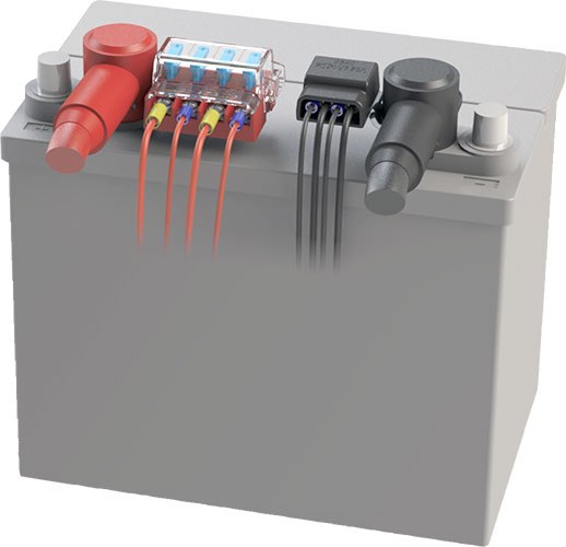 Blue Sea Systems Fuse Block, 32 Volt DC, 100 Amp Per Block/ 30 Amp Per Circuit, Uses Ato/ Atc Blade Style Fuse – 5024-BSS