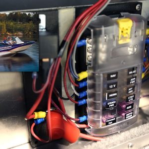 Blue Sea Systems Fuse Block, 32 Volt DC, 100 Amp Per Block/ 30 Amp Per Circuit, Uses Ato/ Atc Blade Style Fuse – 5026-BSS