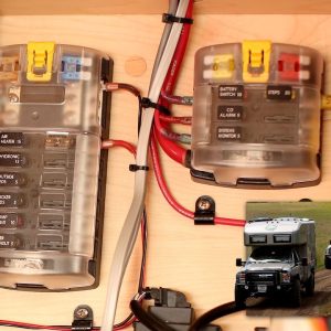 Blue Sea Systems Fuse Block, 32 Volt DC, 100 Amp Per Block/ 30 Amp Per Circuit, 2.64 Inch Mounting Centers, Uses Ato/ Atc Blade Style Fuse – 5028-BSS