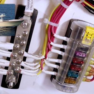 Blue Sea Systems Fuse Block, 32 Volt DC, 30 Amp Per Circuit/ 40 Amp Per Jumped Circuit Group, Uses Ato/ Atc Blade Style Fuse – 5035-BSS