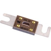 Blue Sea Systems Fuse, Bolt-On Fuse, Anl, 80 Amps/ 32 Volts DC, Ignition Protected, Single – 5124-BSS