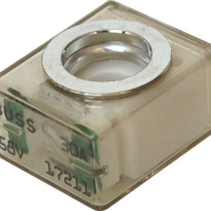 Blue Sea Systems Fuse, Terminal Fuse, Mrbf, 30 Amp, Single, 58 Volt DC, Light Green – 5175-BSS