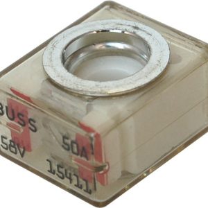 Blue Sea Systems Fuse, Terminal Fuse, Mrbf, 50 Amp, Single, 58 Volt DC, Red – 5177-BSS