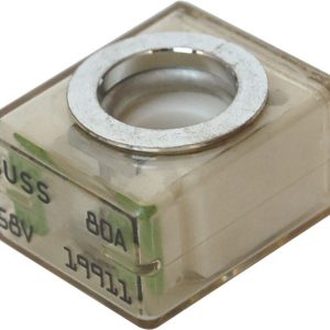Blue Sea Systems Fuse, Terminal Fuse, Mrbf, 80 Amp, Single, 58 Volt DC, Lime – 5181-BSS