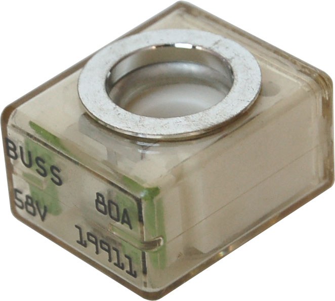 Blue Sea Systems Fuse, Terminal Fuse, Mrbf, 80 Amp, Single, 58 Volt DC, Lime – 5181-BSS