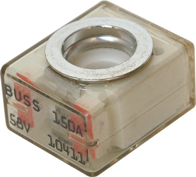 Blue Sea Systems Fuse, Terminal Fuse, Mrbf, 150 Amps, 58 Volts DC, Orange – 5185-BSS