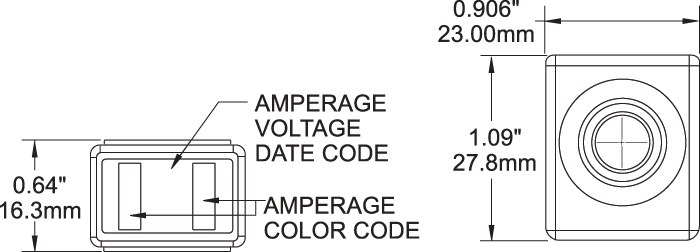 Blue Sea Systems Fuse, Terminal Fuse, Mrbf, 250 Ampere/ 58 Volt DC, Pink, Single – 5189-BSS