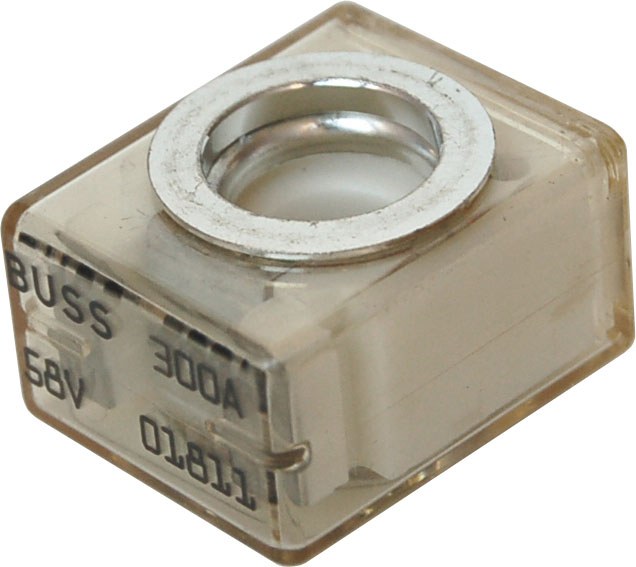 Blue Sea Systems Fuse, Terminal Fuse, Mrbf, 300 Amps, 58 Volts DC, Single, Ignition Protected – 5190-BSS