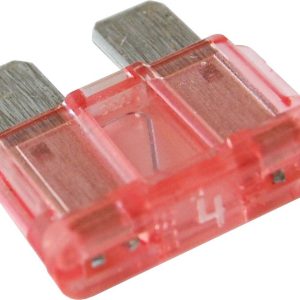 Blue Sea Systems Fuse, Blade Fuse, Ato/ Atc, 4 Amps/ 32 Volts DC, Set of 2 – 5238-BSS