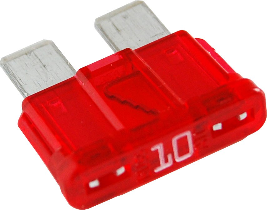 Blue Sea Systems Fuse, Blade Fuse, Ato/ Atc, 10 Amps/ 32 Volts DC, Tin Plated, Set of 2 – 5241-BSS