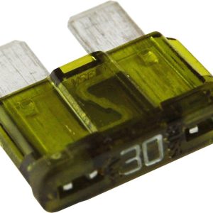Blue Sea Systems Fuse, Blade Fuse, Ato/ Atc, 30 Amps/ 32 Volts DC, Tin Plated, Set of 2 – 5245-BSS