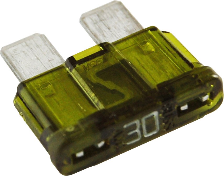 Blue Sea Systems Fuse, Blade Fuse, Ato/ Atc, 30 Amps/ 32 Volts DC, Tin Plated, Set of 2 – 5245-BSS
