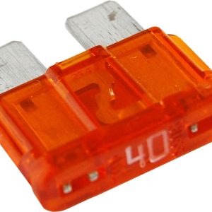 Blue Sea Systems Fuse, Blade Fuse, Ato/ Atc, 40 Amps/ 32 Volts DC, Set of 2, Tin-Plated Connector Blades – 5246-BSS