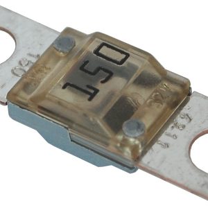 Blue Sea Systems Fuse, Bolt-On Fuse, Midi, 150 Amps/ 32 Volts DC, Set of 2 – 5258-BSS